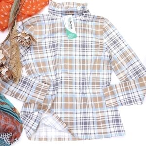 New Lands End Shape Fit Tencel Feels So Right Turtleneck Size M / P  Sz 10 - 12